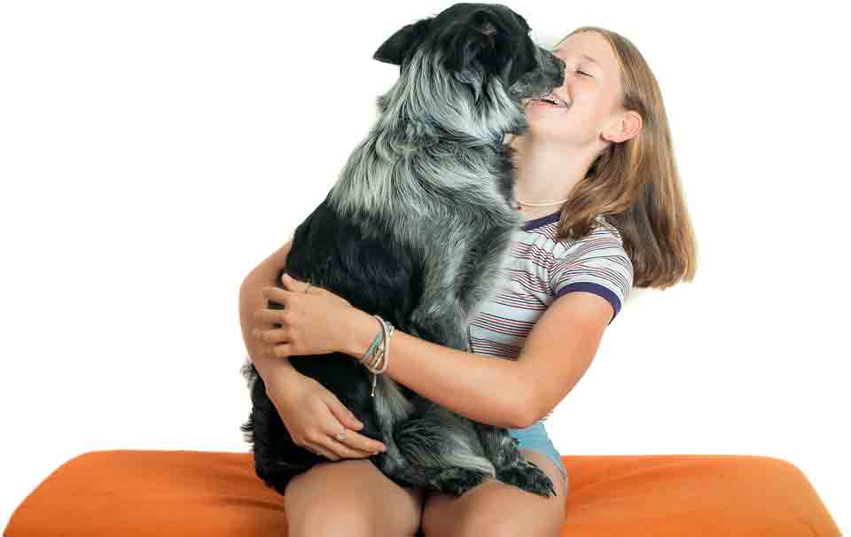 Girl with Dog